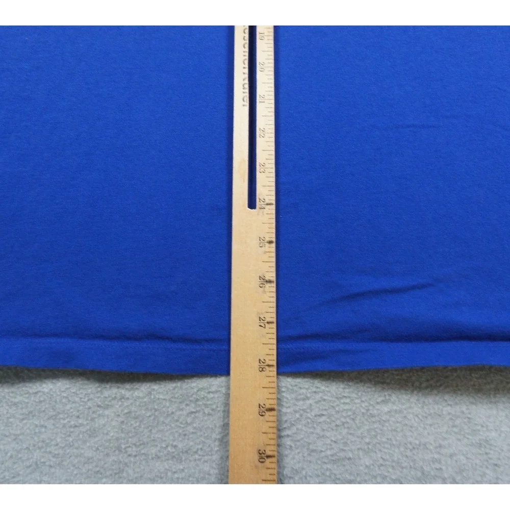 Polo Ralph Lauren Shirt Mens 2XL XXL Blue Long Sleeve Hooded Polo Bear Tee Adult
